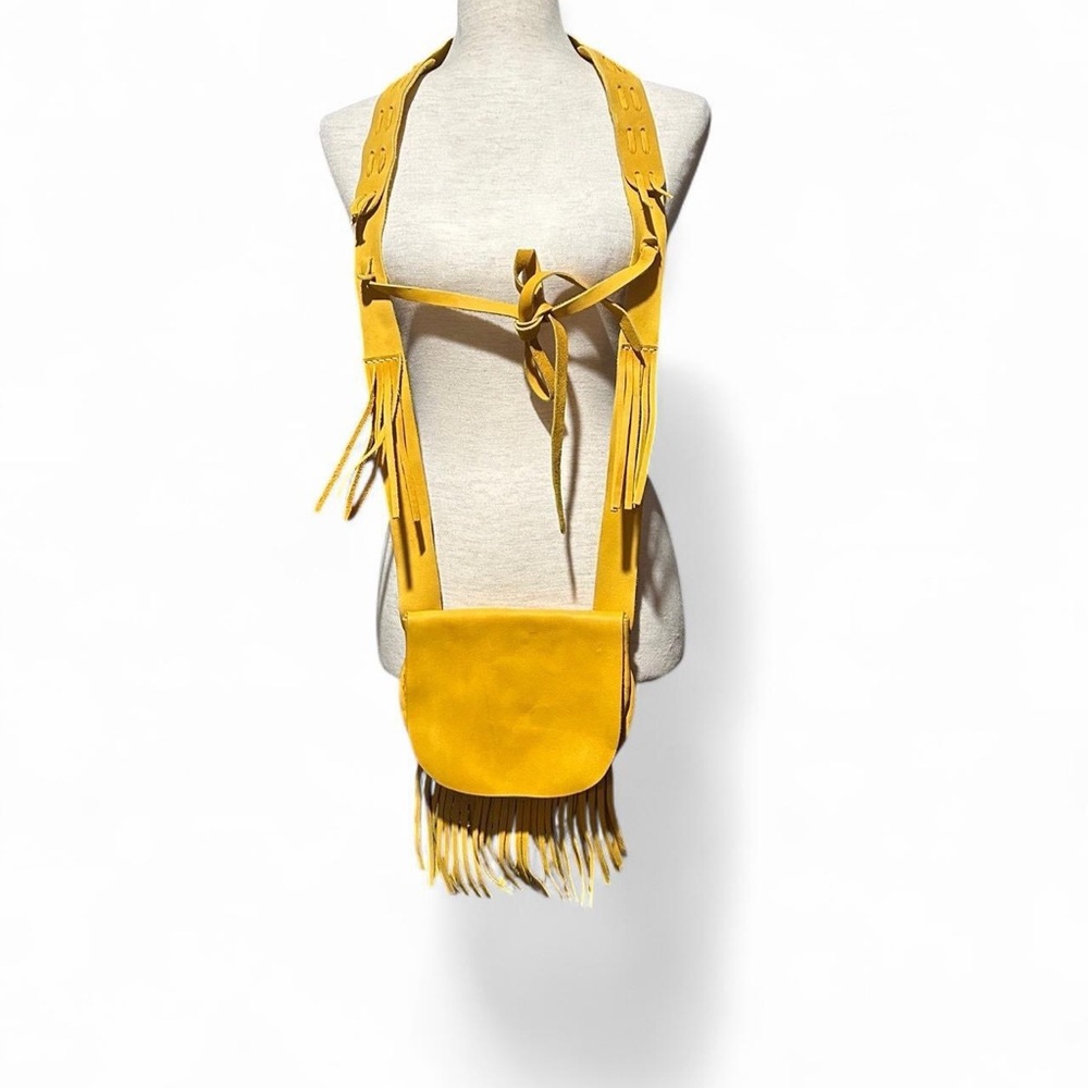 Stylish Yellow Fringe Women's Bag